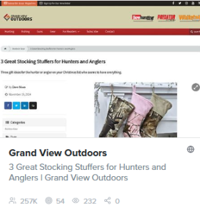 screengrab of GrandViewOutdoors website